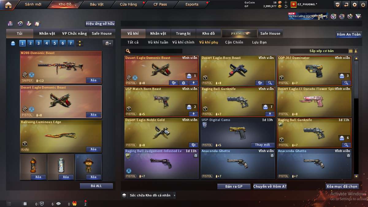 shop acc cf uy tin gia re